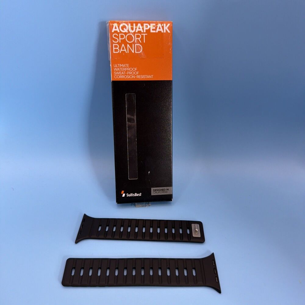 Aquapeak Sport Band For Apple Watch Black Magnetic
